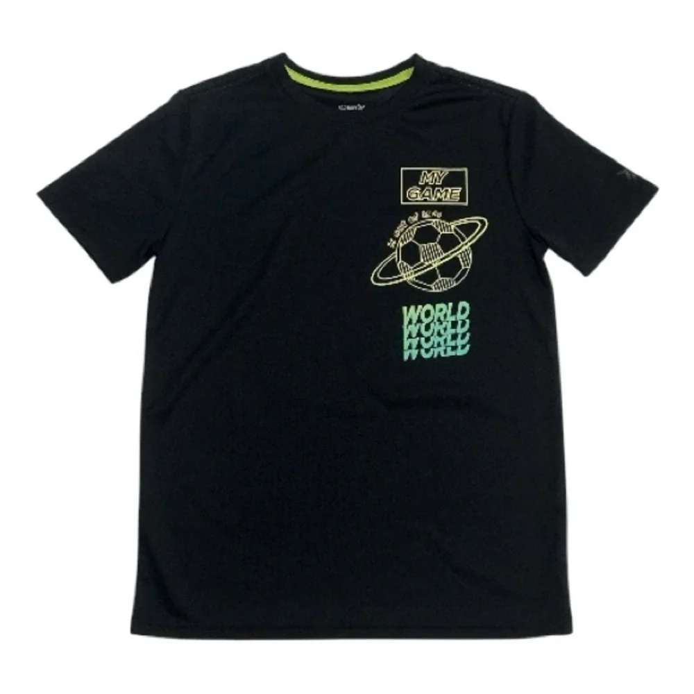 Old Navy Active Boy’s Soccer Themed Go Dry Tee, Sz XL (14/16)